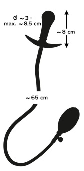 Анальная втулка-расширитель Orion Inflatable Plug черная