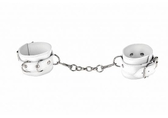 Наручники Ouch! Leather Cuffs белые