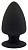 Черная анальная втулка Premium Silicone Plug S - 9 см.