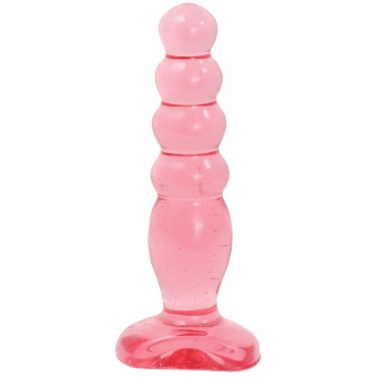 Анальный стимулятор елочка Crystal Jellies Anal Delight розовая - 14 см