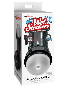 Прозрачный мастурбатор в тубе Wet Pussies Super Slide Glide