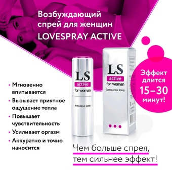 Стимулирующий спрей для женщин LoveSpray Active - 18 мл