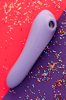Вакуумно-волновой вибратор Satisfyer Dual Pleasure с приложением фиолетовый