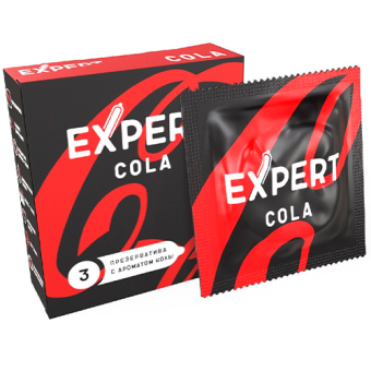 Презервативы Expert Cola с ароматом колы 3 шт