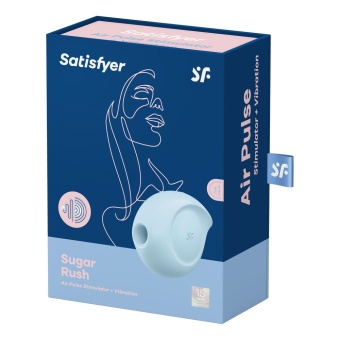 Вакуумный вибростимулятор Satisfyer Sugar Rush голубой