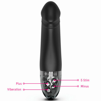 Вибратор с электростимуляцией Mystim Real Deal Neal Black Edition чёрный