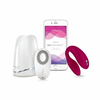 Гибкий вибратор для пар We-Vibe Sync Fuchsia розовый