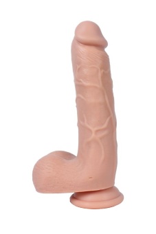 Силиконовый реалистичный фаллоимитатор Real Basic Toy - 21 см