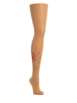 Колготки с принтом в виде необычного одуванчика