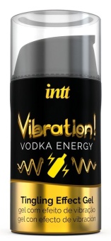 Стимулирующий гель со вкусом коктейля и эффектом вибрации Vibration! Vodka Energy - 15 мл