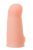 Женский страпон с вагинальной пробкой из неоскина - 18 см.