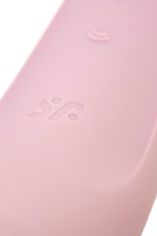 Вакуумный стимулятор Satisfyer Curvy 2+ с приложением  розовый