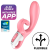 Вибратор с клиторальным стимулятором Satisfyer Hug Me 21,2 см розовый