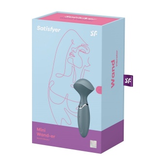 Мини-вибромассажер Satisfyer Mini Wand-er серый