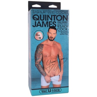 Фаллоимитатор слепок Signature Cocks Quinton James Ultraskyn телесный