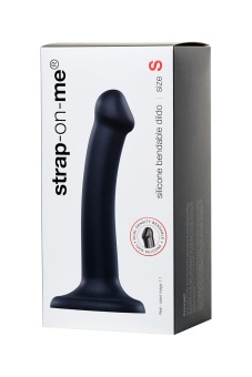 Гибкий фаллоимитатор на присоске Strap-on-me S 17 см черный