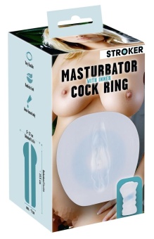 Мастурбатор-вагина Masturbator with inner Cock Ring