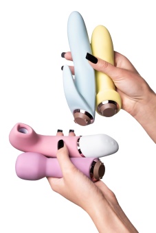 Набор Satisfyer Marvelous Four с 4 насадками для разной стимуляции