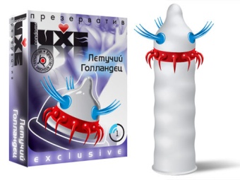 Презерватив Luxe exclusive Летучий голландец с усиками  - 1 шт