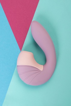 Вибратор с вакуумным стимулятором Satisfyer Supernova сиреневый