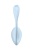 Виброяйцо Satisfyer Smooth Petal с управлением со смартфона голубое
