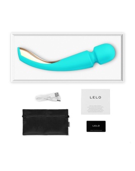 Аквамариновый вибромассажёр Lelo Smart Wand 2