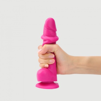 Реалистичный фаллоимитатор Strap-On-Me Sliding Skin S 12,8 см розовый