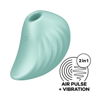Вакуумный вибростимулятор Satisfyer Pearl Diver мятный