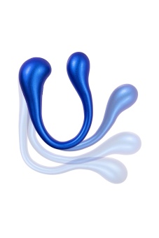 Синий многофункциональный вибратор Etern с пультом ДУ