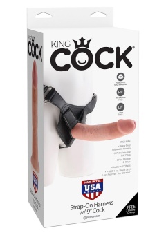 Страпон с реалистичной насадкой Strap-on Harness Cock- 22,9 см
