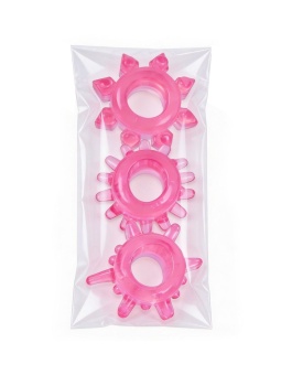 Комплект из трех розовых эрекционных колец