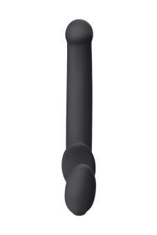 Безремневой гибкий страпон Bendable Strap-on-me M  24,5 см чёрный